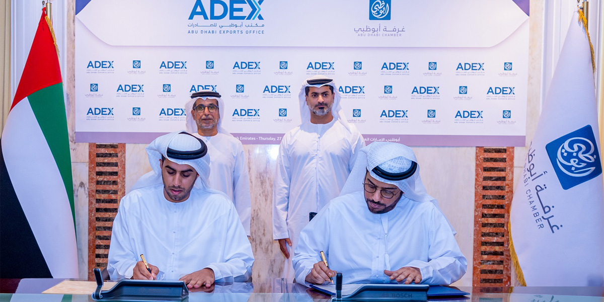 Abu Dhabi Chamber Signs Cooperation Agreement with Abu Dhabi Exports Office