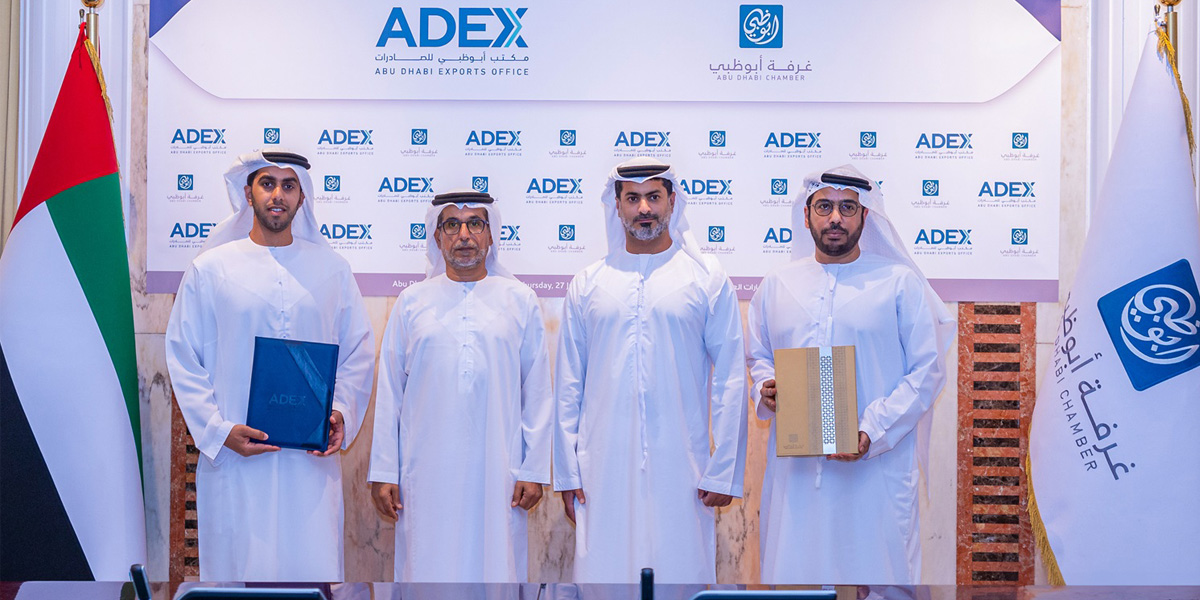 Abu Dhabi Chamber Signs Cooperation Agreement with Abu Dhabi Exports Office